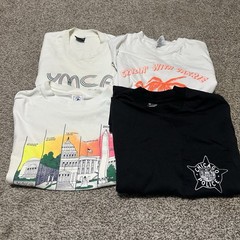 Vintage Single Stitch Tee / T-Shirt Lot Of 4 Made In USA Varied Sizes