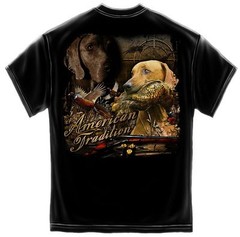 New PHEASANT HUNTING T SHIRT LABRADOR AMERICAN TRADITION