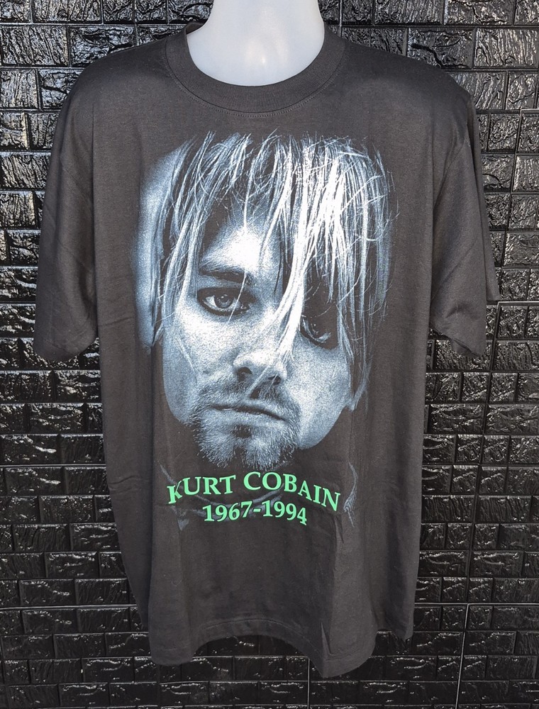 The Roxx Kurt Cobain T-Shirt Men’s XL Black Single Stitch Deadstock 2000s Tee