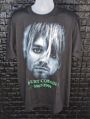 The Roxx Kurt Cobain T-Shirt Men’s XL Black Single Stitch Deadstock 2000s Tee