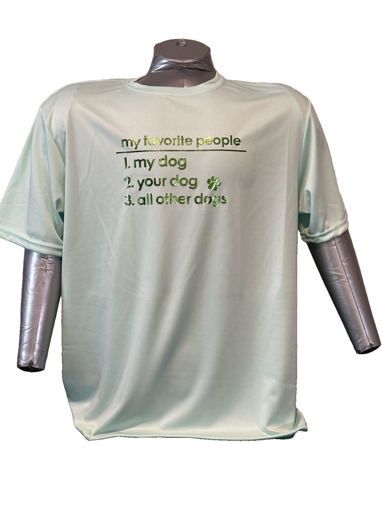 Several color options, all sizes available, some polyester and others cotton.