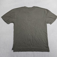 Red Head Henley Shirt Mens Medium Olive Green Short Sleeve Chest Pocket Tee