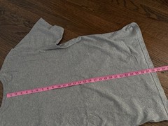NWT Travis Mathew Party On T shirt Heather Gray pima Cotton Flag Pocket Sz L