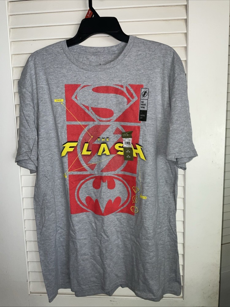 The Flash DC Comics T Shirt Gray Size X Large