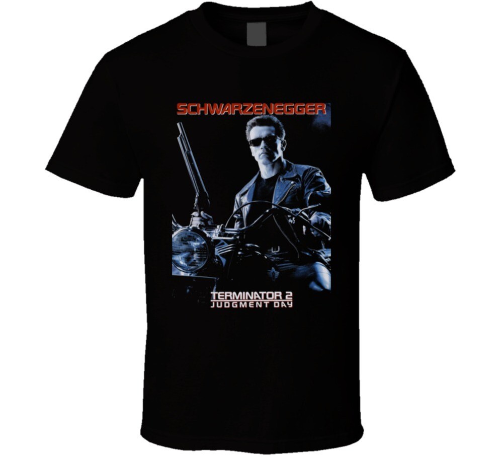 Terminator 2 Schwarzenegger 90’s Retro Movie T Shirt