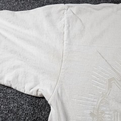 Vintage Mecca Apparel Shirt Mens Medium White Honorable Life Tonal Graphic Y2K