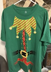 Unisex Holiday Time Elf Green T-shirt Christmas Party Size 2XL (50-52) NWOT