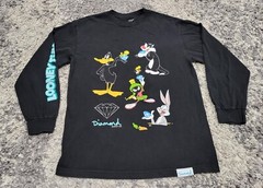 Diamond Supply Co. X Looney Tunes Bugs Bunny T-Shirt Men S/M Longsleeve Black