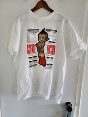Astro Boy Tezuka Mighty Atom 3D Hologram Men’s White T-Shirt Size XL Japan