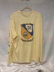 Blue Angels Vapor Light Weight Long Sleeve Yellow Shirt