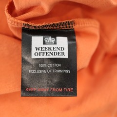 A3 New WEEKEND OFFENDER T-Shirt Casual Orange/Copper Fun Factory Size M