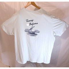 Tommy Bahama Size XXL Gray/Beige Sailboat Graphic Marlin T-Shirt 223-ST226399