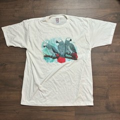 Vintage 1994 T Shirt Adult Xl White Nature Birds Outdoor Tropical Elliott Arts