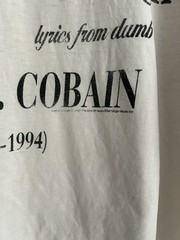 Kurt Cobain Nirvana Memorial tee 1995