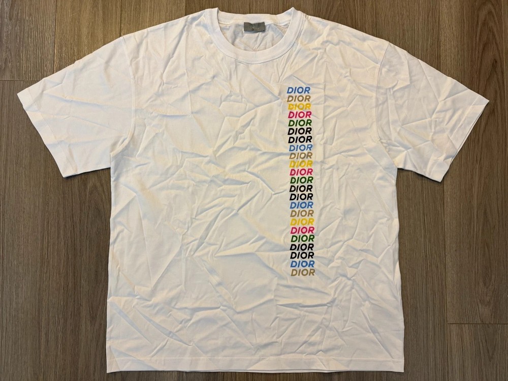 Dior Relaxed Fit Tee Shirt white sz L