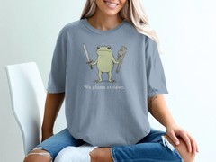 Funny Plumber Frog Vintage Retro Shirt Sweatshirt Sword Wrench Plumbing Gift