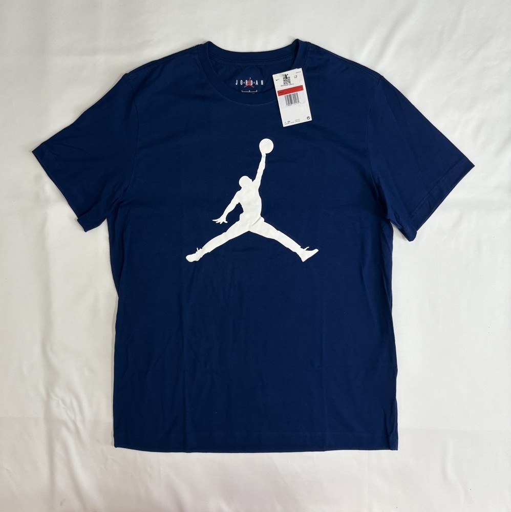 Nike Air Jordan Men’s Blue T-Shirt Sz Large Jumpman Logo NEW CJ0921-495