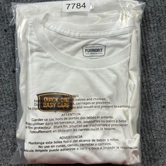 The Foundry Supply Co. Mens T-Shirt Size 4XLT White Casual Quick Dri Easy Care