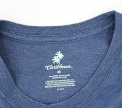 Carribbean Shirt Adult Medium Blue Parrot Tropical Graphic Hawaiian Rum