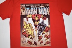 Marvel Mens Iron Man Comic Book Cover Graphic Tee Shirt New XL, 2XL