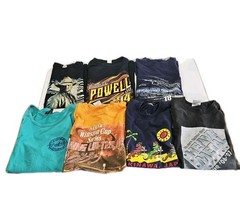 Vintage Lot Of 7 T-shirts Various Sizes And Brands, Nascar, Jason Adlean, NCAA