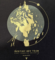 Destiny 2 Bungie Dev Team Be Brave T-Shirt Marathon Halo Oni Size XL ULTRA RARE