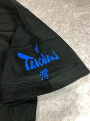 New, T shirt, colorful prints: “Taiwan, touch your heart” Black XL