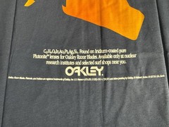 NEW Oakley Discovers Iridium Short Sleeve Tee Shirt Blue Mens XL Custom Fit NWT