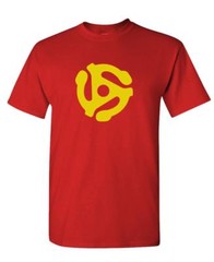 DJ 45 RPM ADAPTER – spider record dj music – Cotton Unisex T-Shirt