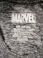 MARVEL “The Punisher” Men’s Small Heather Gray/Black Long Sleeve Athletic Tee