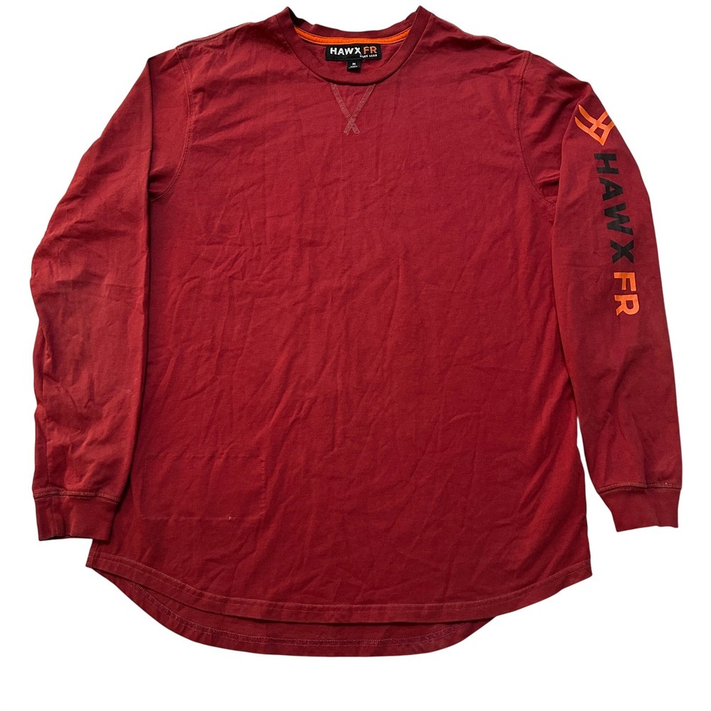 Hawx FR Flame Resistant Long Sleeve Work Shirt Mens M NFPA 2112 Workwear Utility