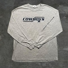 Vintage Dallas Cowboys NFL Gray Long Sleeve T-Shirt Size XL