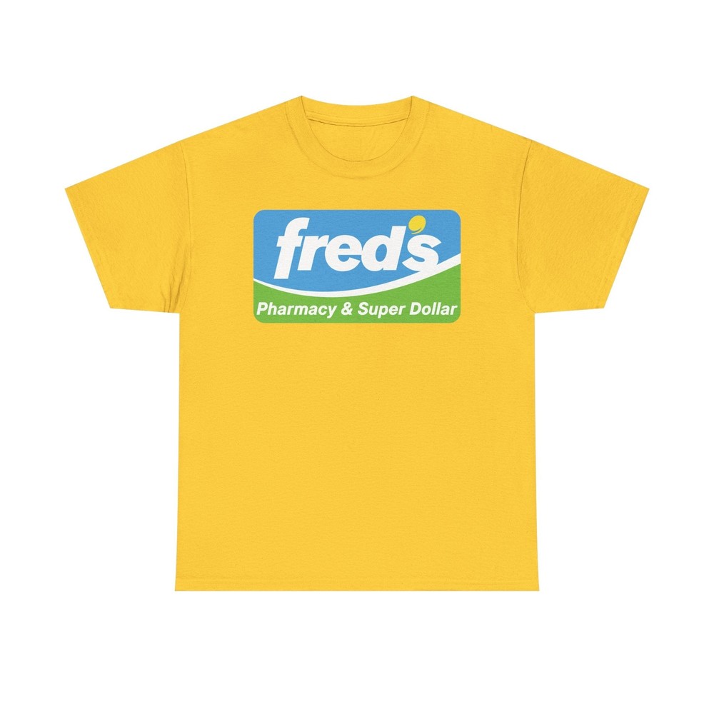 Fred’s Pharmacy & Super Dollar Blue Green Retro Logo T-Shirt