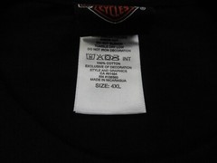 Harley Davidson Shirt Mens 4XL XXXXL Black Canada Wolf Logo Motorcycle Biker
