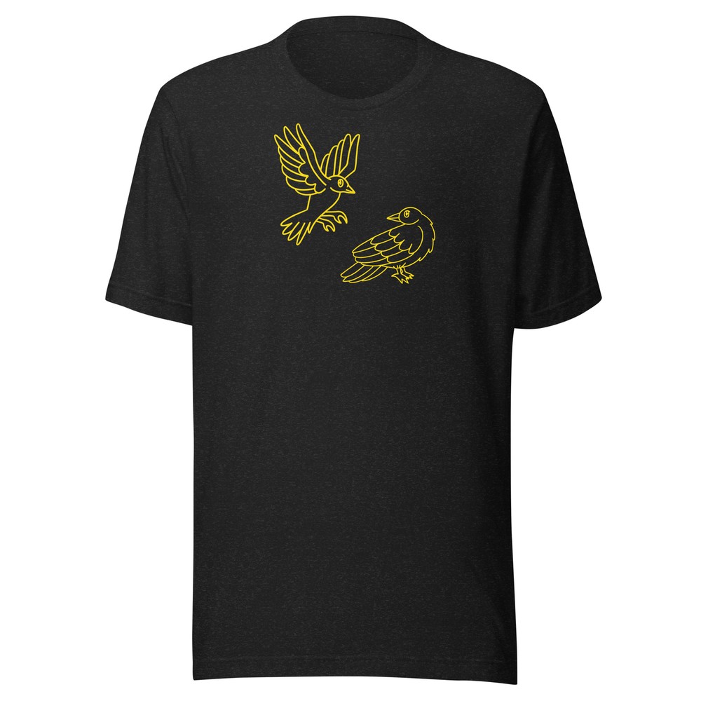Two Birds Yellow T Shirt