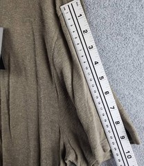 John Varvatos Linen Blend Chain Skull Tee Men’s XL Olive Leaf Crewneck Pullover