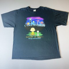 Kings Dominion Peanuts Snoopy Charlie Brown T-Shirt XL What A Day Theme Park Tee
