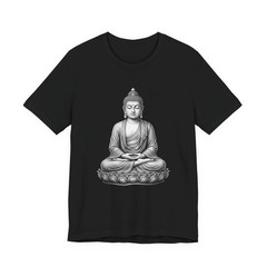 Meditating Buddha Lotus T-Shirt | Zen Spiritual Buddhist Graphic Tee