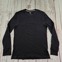 Old Navy Soft-Washed Black Long Sleeve Tri-Blend Thermal T-Shirt Men’s M