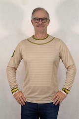 BSG Colonial Warrior Long Sleeve Uniform T-Shirt Galactica | 190GSM Cotton