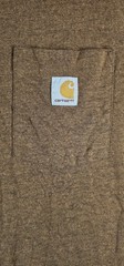 CARHARTT K87 LOOSE FIT HEAVYWEIGHT POCKET T-SHIRT OILED WALNUT HEATHER MENS XL