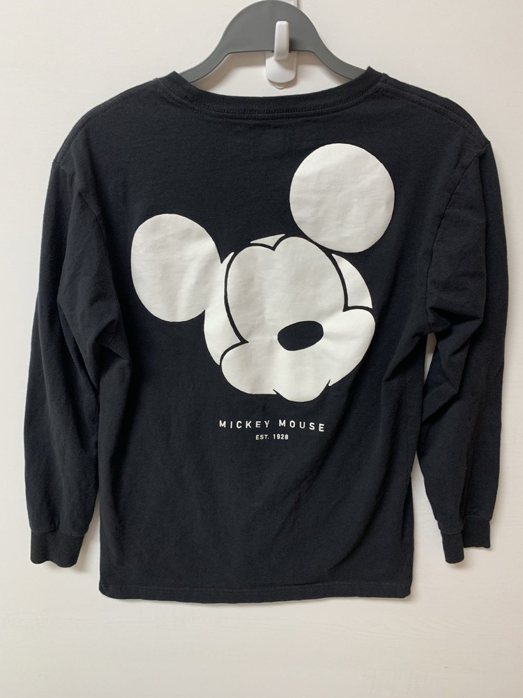 Vintage Men’s NEFF Disney Mickey Mouse Black Long Sleeve Shirt Size S Est. 1928