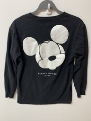 Vintage Men’s NEFF Disney Mickey Mouse Black Long Sleeve Shirt Size S Est. 1928