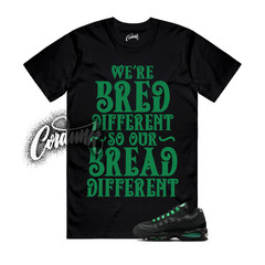 Air Max 95 Green Shock Big Bubble Black OG T Shirt Match Match BREAD