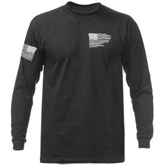 Distressed Flag Crest Patriotic American Pride US Flag USA Long Sleeve
