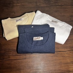 Bronson Non Stock Tubular T-Shirt -S💯% cotton LOT OF 3 Beige, White & Blue