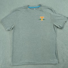 Tennessee Vols Free Fly Shirt Mens Medium Gray Short Sleeve Bamboo Performance