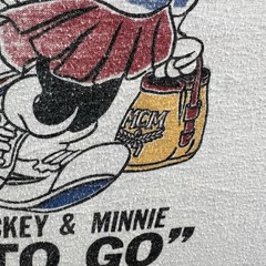 Vintage Mickey Mouse Good To Go Shirt Mens Large Rap Hip Hop Parody Distressed