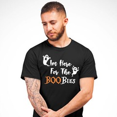 Funny Halloween T Shirt For Men Boobies shirt Fancy Dress Him Tee