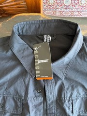 TacVasen Men’s Tactical Long Sleeve Quick Dry Cargo Work Shirt Black Size XL